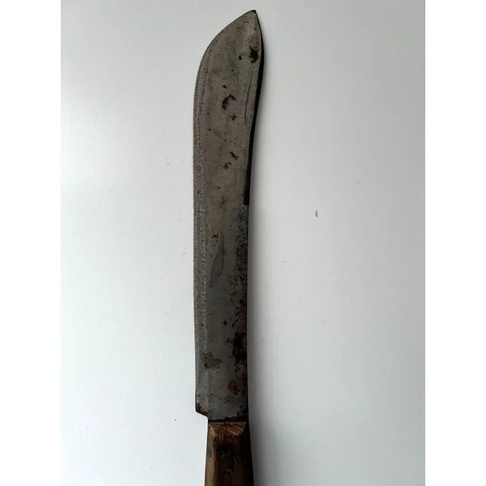 Keen Kutter Cutlery Knife Full Tang Brass Rivets Wood Handle 10
